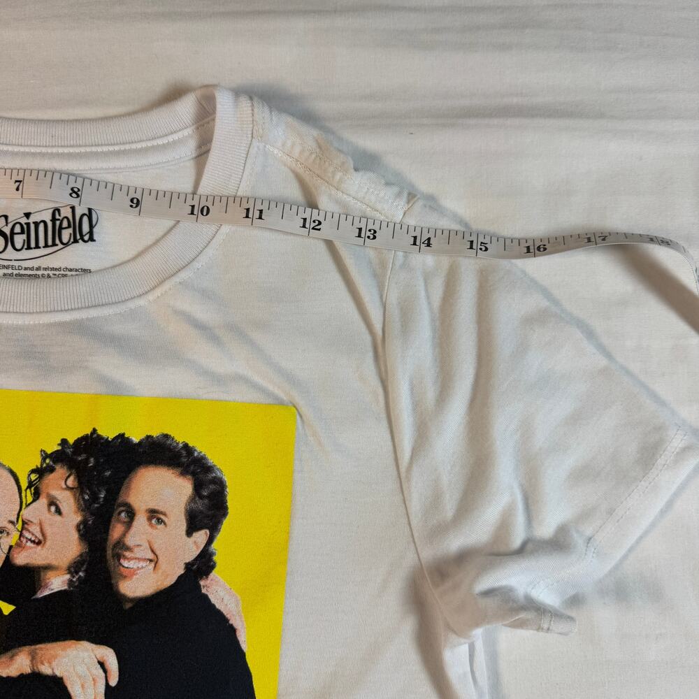 Seinfeld Cast Graphic T Shirt Women XS White Retro TV Show Tee - Picture 7 of 7
